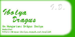 ibolya dragus business card